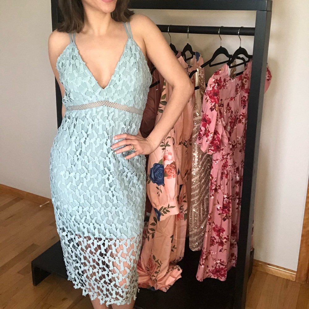 Robins egg blue dress